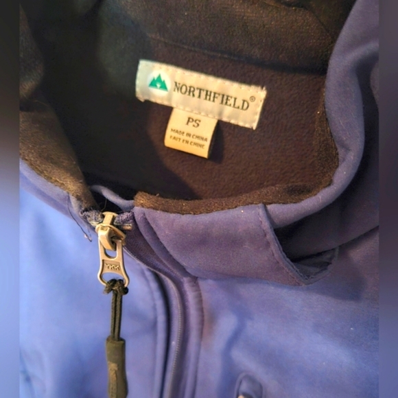 Northfield Women's Softshell Fleece Lined Navy Winter Jacket - Picture 5 of 8